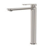 Fienza Empire Slim Tall Basin Mixer Cold Start Lead Free Brushed Nickel 234107BN-LF
