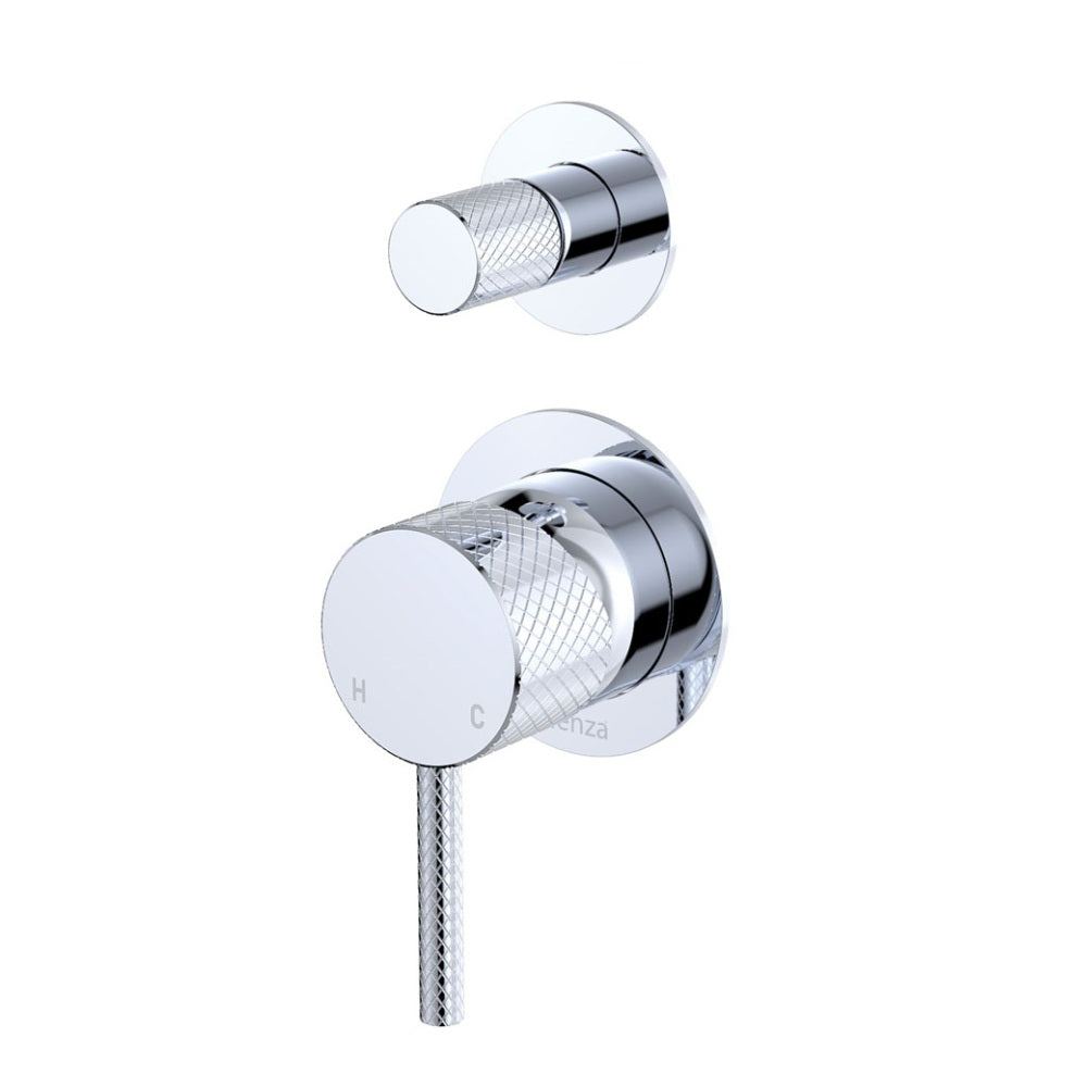 Fienza Axle Wall Diverter Mixer Dress Kit Set Small Round Plates Lead Free Chrome D231102-4-LF