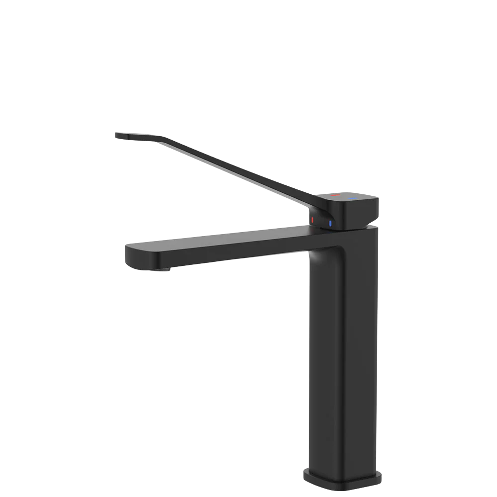 Fienza Tono Care Medium Basin Mixer Lead Free Matte Black 233110DB-LF