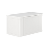 Fienza Mila Curved Shaker 900 Wall Hung Cabinet Only 1 Drawers 885x460x450mm Satin White (Cabinet Only) 90CM