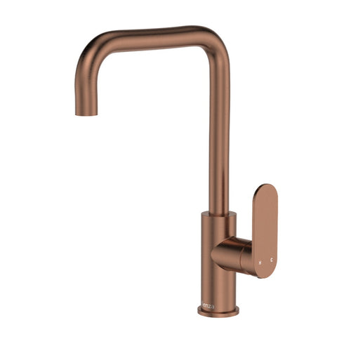 Fienza Empire Slim Sink Mixer Lead Free Brushed Copper 234105CO-LF