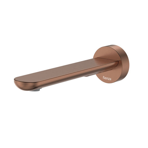 Fienza Empire Slim Wall Basin/Bath Outlet 180mm Round Plate Lead Free Brushed Copper 234115CO-2-LF
