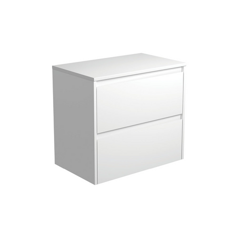 Fienza Amato 750 Wall Hung Cabinet Only 745x460x650mm Satin White (Cabinet Only) 75BW