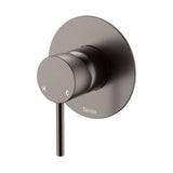 Fienza Kaya Wall Mixer Dress Kit Set Large Round Plate Lead Free Gunmetal D228101GM-3-LF