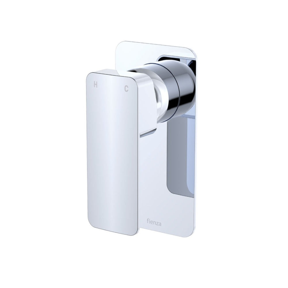 Fienza Tono Wall Mixer Dress Kit Large Rectangular Plate Lead Free Chrome D233101-LF