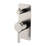 Fienza Sansa Wall Diverter Mixer Dress Kit Set Rectangular Plte Lead Free Brushed Nickel D229102BN-2-LF