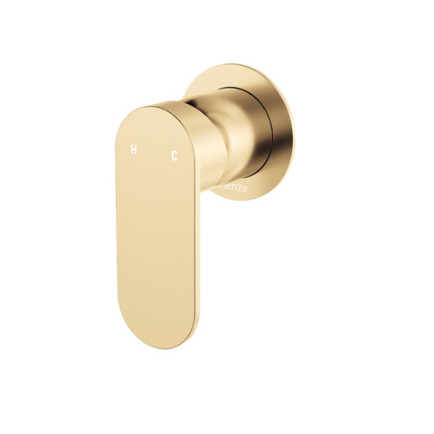 Fienza Empire Slim Wall Mixer Round Plate Lead Free Urban Brass 234101UB-2-LF