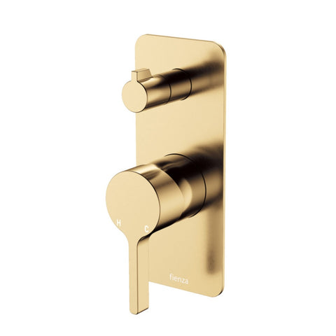 Fienza Sansa Wall Diverter Mixer Dress Kit Set Rectangular Plte Lead Free Urban Brass D229102UB-2-LF