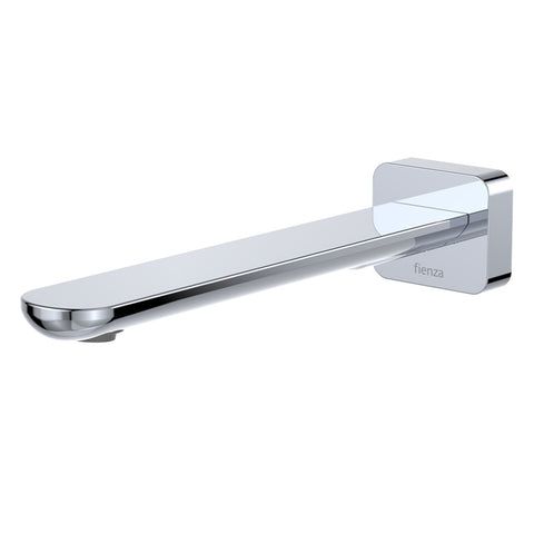 Fienza Empire Slim Wall Basin/Bath Outlet 220mm Square Plate Lead Free Chrome 234116-LF