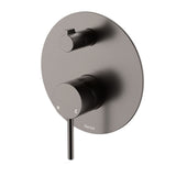 Fienza Kaya Wall Diverter Mixer Dress Kit Set Large Round Plate Lead Free Gunmetal D228102GM-LF