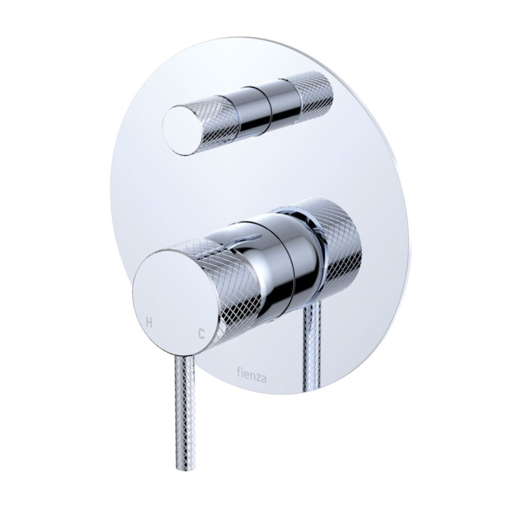 Fienza Axle Wall Diverter Mixer Dress Kit Set Large Round Plate Lead Free Chrome D231102-LF