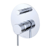 Fienza Axle Wall Diverter Mixer Dress Kit Set Large Round Plate Lead Free Chrome D231102-LF