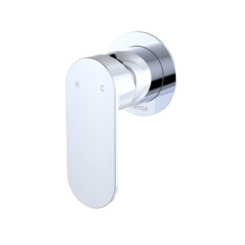 Fienza Empire Slim Wall Mixer Round Plate Lead Free Chrome 234101-2-LF