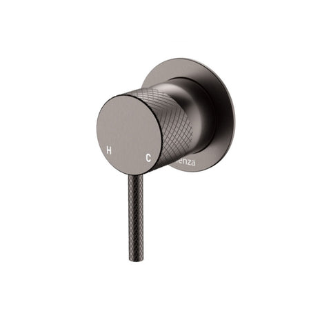 Fienza Axle Wall Mixer Dress Kit Set Small Round Plate Lead Free Gunmetal D231101GM-LF