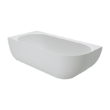 Fienza Matta Solid Surface Bath 1700mm Right Hand Corner Matte White ST67-R