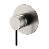 Fienza Kaya Wall Mixer Dress Kit Set Large Round Plate Lead Free Brushed Nickel D228101BN-3-LF