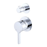 Fienza Sansa Wall Diverter Mixer Dress Kit Set Round Plates Lead Free Chrome D229102-4-LF