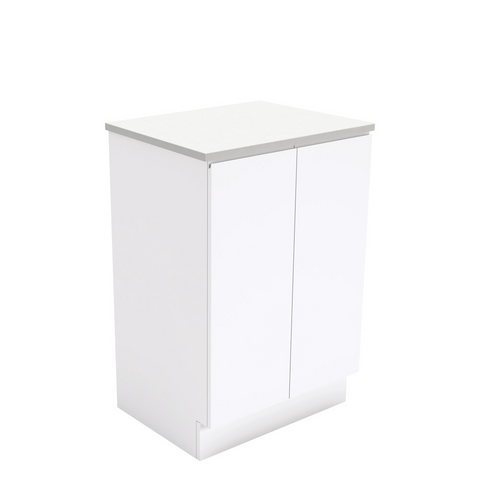 Fienza Fingerpull On Kickboard Cabinet Right Drawers 750mm Gloss White (Cabinet Only) 75CR