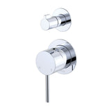 Fienza Kaya Wall Diverter Mixer Dress Kit Set Small Round Plates Lead Free Chrome D228102-4-LF
