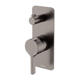 Fienza Sansa Wall Diverter Mixer Dress Kit Set Rectangular Plte Lead Free Gunmetal D229102GM-2-LF