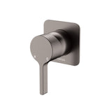 Fienza Sansa Wall Mixer Dress Kit Set Square Plate Lead Free Gunmetal D229101GM-2-LF