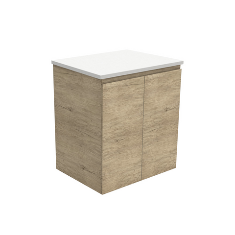Fienza Edge Wall Hung Cabinet 600mm Scandi Oak (Cabinet Only) 60S