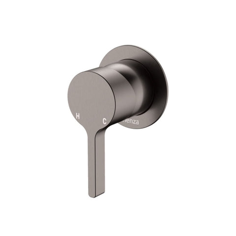 Fienza Sansa Wall Mixer Dress Kit Set Round Plate Lead Free Gunmetal D229101GM-LF