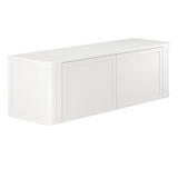 Fienza Mila Curved Shaker 1500 Wall Hung Cabinet Only 2 Drawers 1485x460x450mm Satin White (Cabinet Only) 150CM