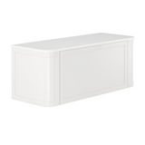 Fienza Mila Curved Shaker 1200 Wall Hung Cabinet Only 1 Drawers 1185x460x450mm Satin White (Cabinet Only) 120CM