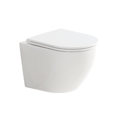 Fienza Koko Wall Hung Toilet Pan Only Slim Seat  Gloss White K2376W-PS-2