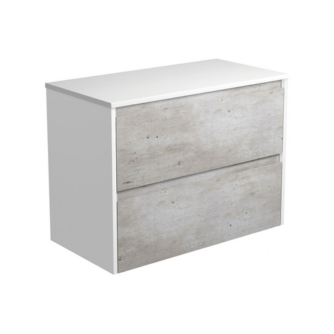 Fienza Amato Industrial 900 Wall Hung Cabinet Only 895x460x650mm (Satin White Panels) Wall Hung (Cabinet Only) 90BXW