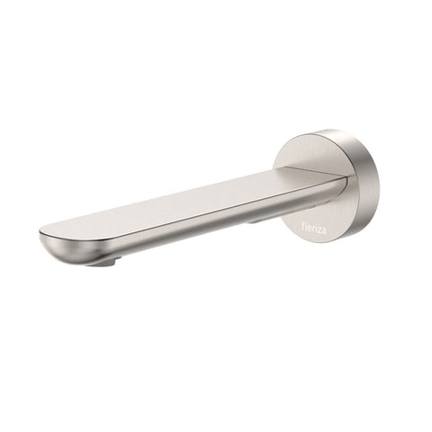 Fienza Empire Slim Wall Basin/Bath Outlet 180mm Round Plate Lead Free Brushed Nickel 234115BN-2-LF