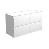 Fienza Amato 1200 Wall Hung Base Cabinet Only 1163x460x650mm Satin White (Cabinet Only) 120BW-C