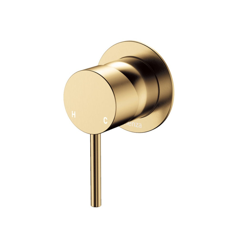 Fienza Kaya Wall Mixer Dress Kit Set Small Round Plate Lead Free Urban Brass D228101UB-LF