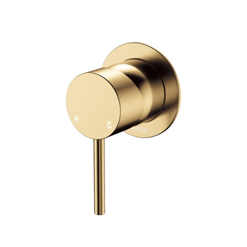 Fienza Kaya Wall Mixer Dress Kit Set Small Round Plate Lead Free Urban Brass D228101UB-LF