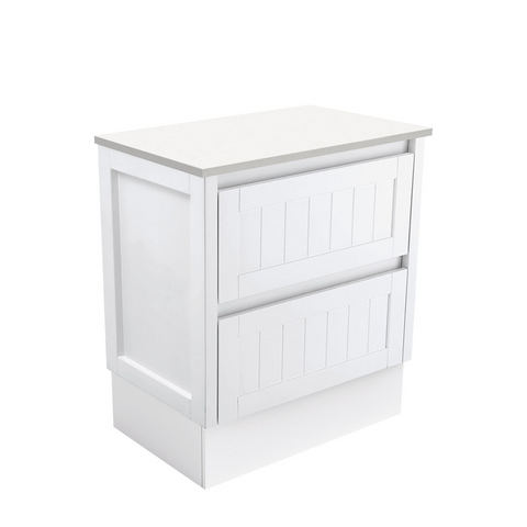 Fienza Hampton On Kickboard Cabinet 750mm Satin White (Cabinet Only) 75TK
