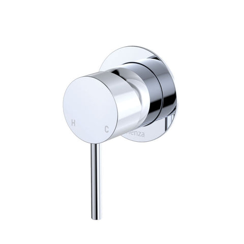 Fienza Kaya Wall Mixer Dress Kit Set Small Round Plate Lead Free Chrome D228101-LF