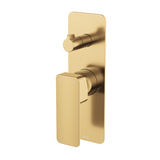 Fienza Tono Wall Diverter Mixer Dress Kit Large Rectangular Plate Lead Free Urban Brass D233102UB-LF