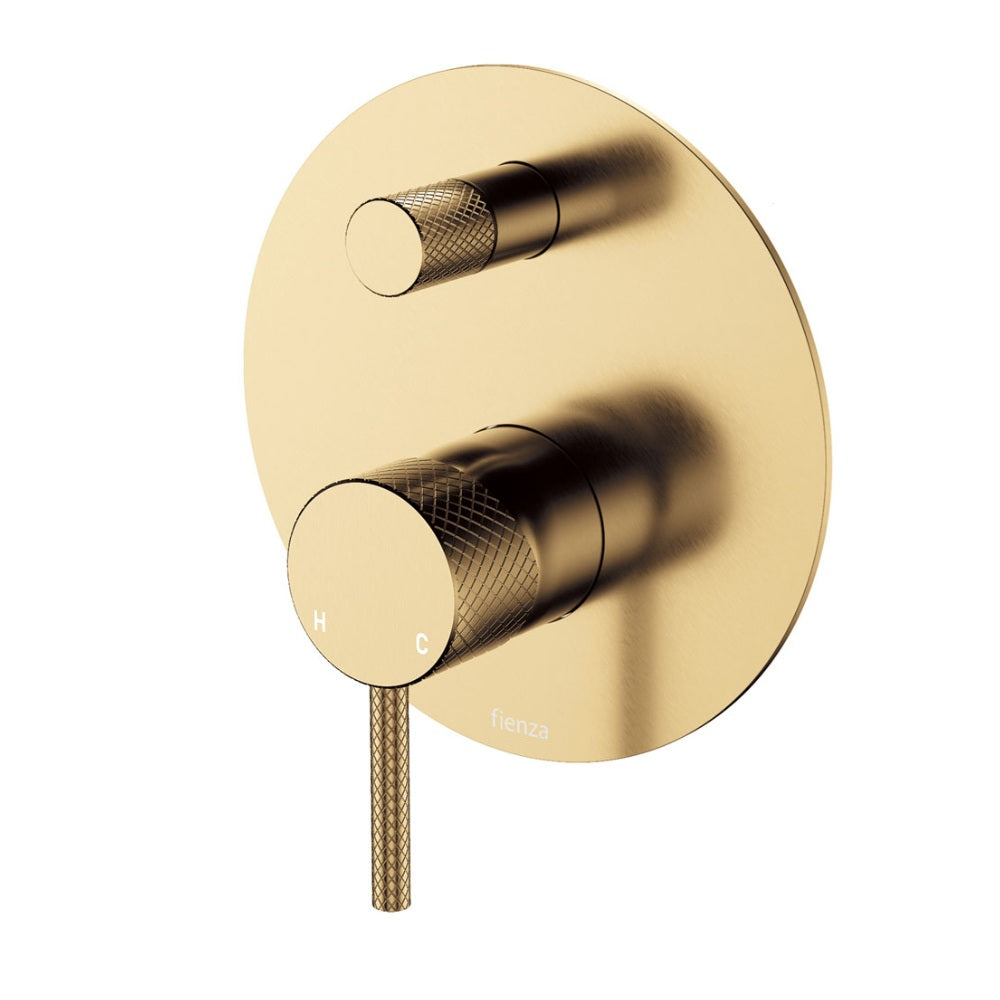 Fienza Axle Wall Diverter Mixer Dress Kit Set Large Round Plate Lead Free Urban Brass D231102UB-LF