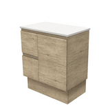 Fienza Edge On Kickboard Cabinet Left Drawers 750mm Scandi Oak (Cabinet Only) 75SKL