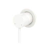 Fienza Kaya Wall Mixer Dress Kit Set Small Round Plate Lead Free Matte White D228101MW-LF