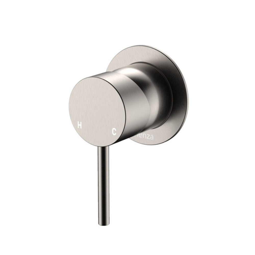 Fienza Kaya Wall Mixer Dress Kit Set Small Round Plate Lead Free Brushed Nickel D228101BN-LF