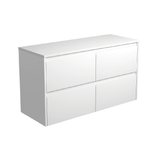 Fienza Amato 1200 Wall Hung Cabinet 1195x460x650mm Satin White (Cabinet Only) 120BW