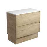 Fienza Amato 900 On Kickboard Cabinet Only 895x460x850mm Scandi Oak (Cabinet Only) 90BSK