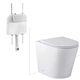 Seima Modia Floor Mount Toilet Suite Clean Flush (C100 Cistern) Flat Seat Gloss White 191850