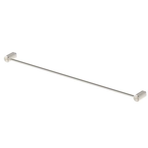 Bella Vista Mica Fluted Single Towel Rail Brushed Nickel 1124-800-P-NR-BN