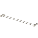 Bella Vista Mica Fluted Double Towel Rail Brushed Nickel 1148D-800-P-NR-BN