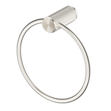 Bella Vista Mica Fluted Towel Ring Brushed Nickel 1104-P-NR-BN