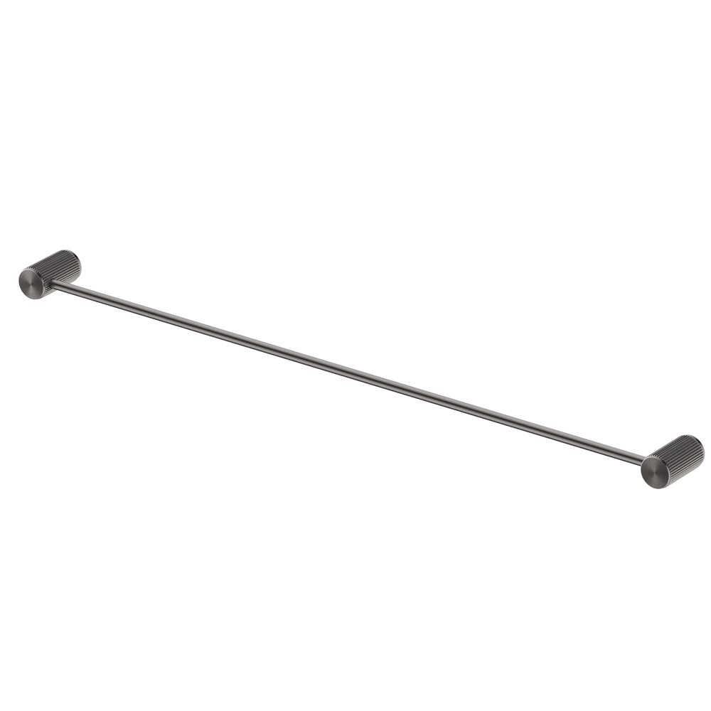 Bella Vista Mica Fluted Single Towel Rail Gunmetal 1124-800-P-NR-GM