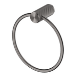 Bella Vista Mica Fluted Towel Ring Gunmetal 1104-P-NR-GM